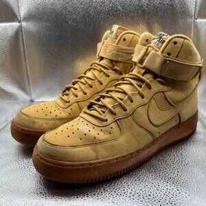 Size 9.5 Nike Air Force 1 '07 LV8 WB High Flax 2016 Tan Mens Shoes 882096-200